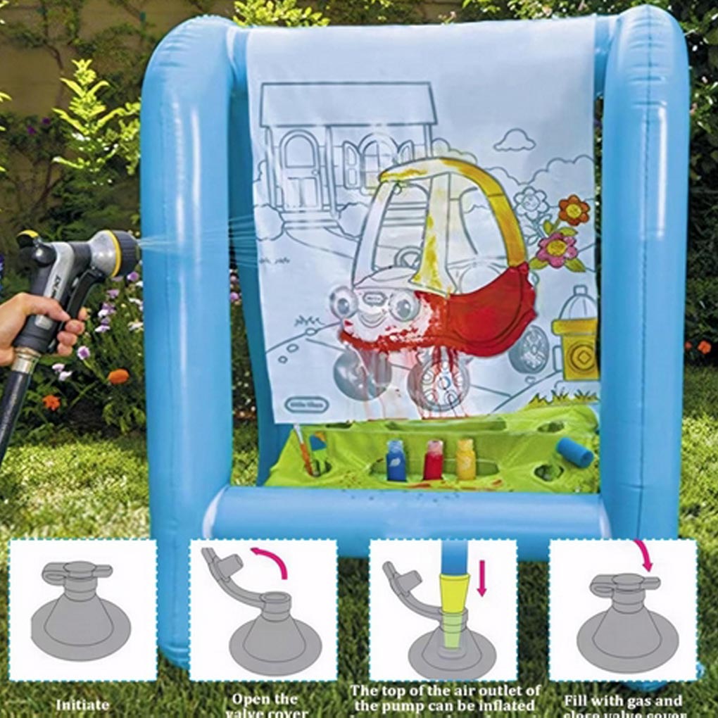 Kids Outdoor Easel - حامل رسم محمول من البولي فينيل