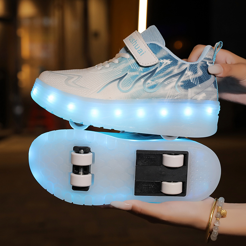 Children'S Outdoor - أحذية تزلج للشباب مزودة بإضاءة LED