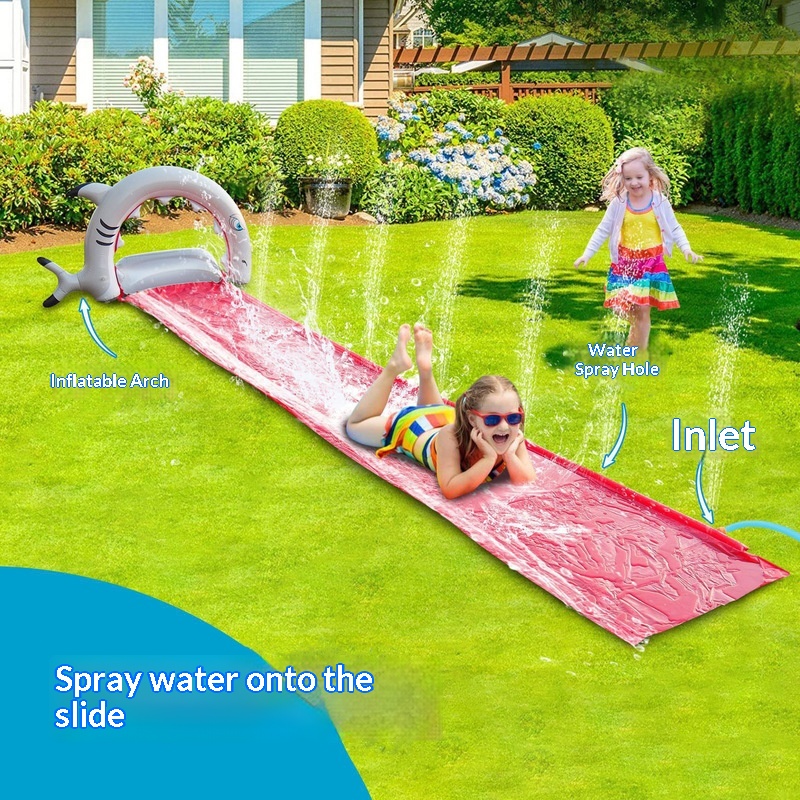 Kids Outdoor Garden Toys - زحليقة مائية قابلة للنفخ على شكل