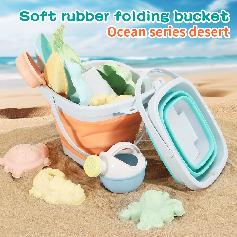 Kids Outdoor Sandbox - مجموعة ألعاب الشاطئ والرمل والماء مع