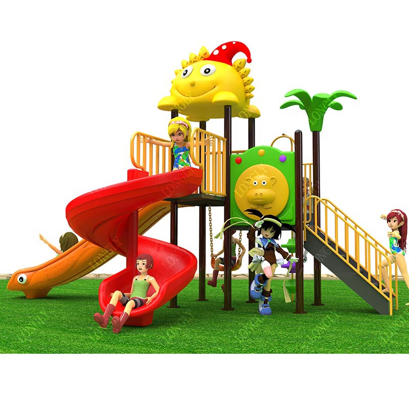 Kids Outdoor Playground - زحليقة بلاستيكية تجارية 450×270×280 سم للأطفال