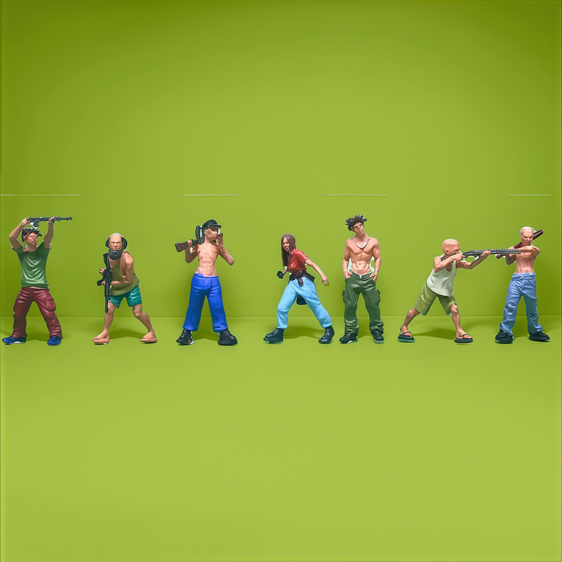 Kids Outdoor Sandbox - نموذج شخصية عضو عصابة لصوص بمقياس