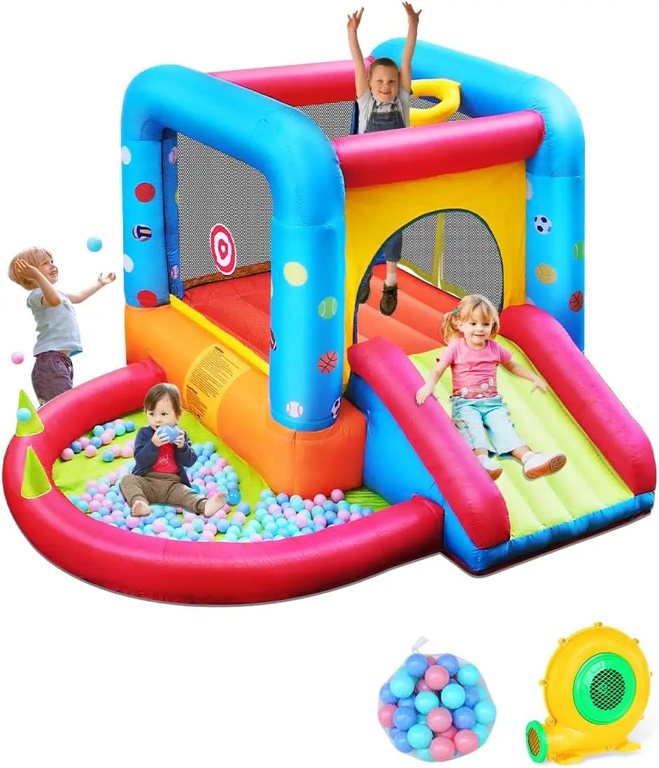 Kids Outdoor House - بيت قفز قابل للنفخ من ستيب4فن،
