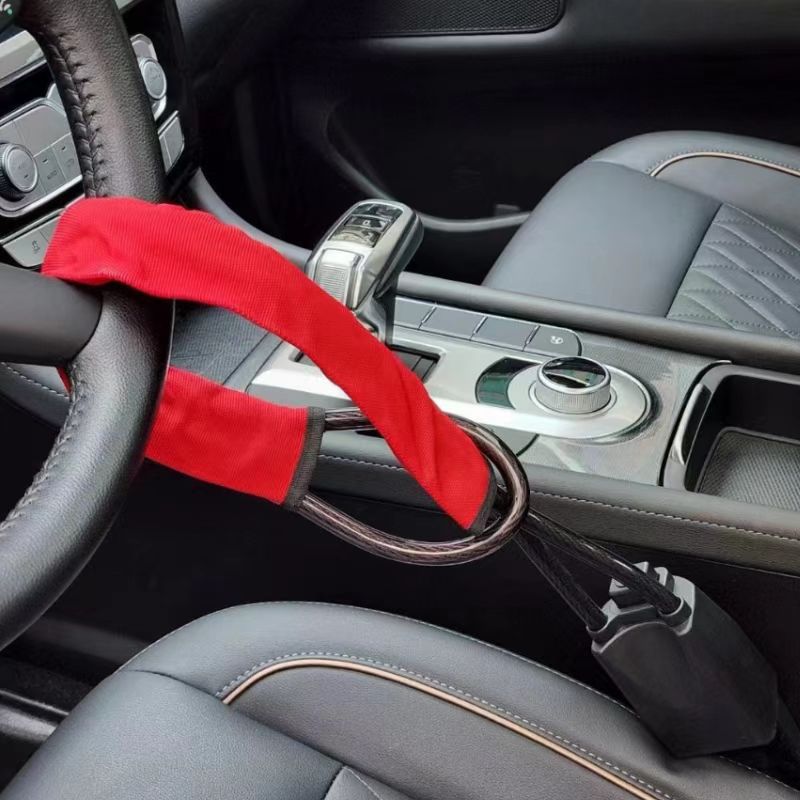 Swing Seat Belt - قفل عجلة القيادة الفولاذي وحزام الأمان