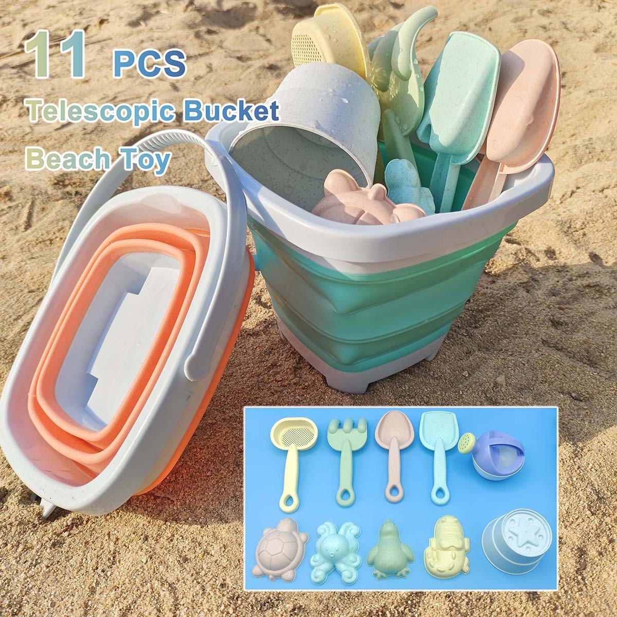 Kids Outdoor Sandbox - مجموعة ألعاب الشاطئ والرمل والماء مكونة