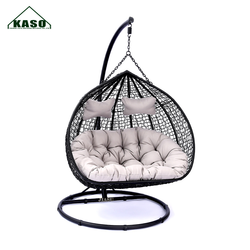 Kids Outdoor Egg Chair - أرجوحة فناء مع حامل، طقم أثاث