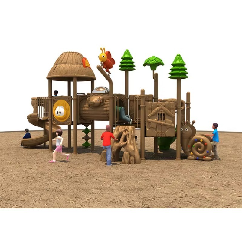 Kids Outdoor Playground - معدات ملاعب خارجية للأطفال: زحليقة وأراجيح،