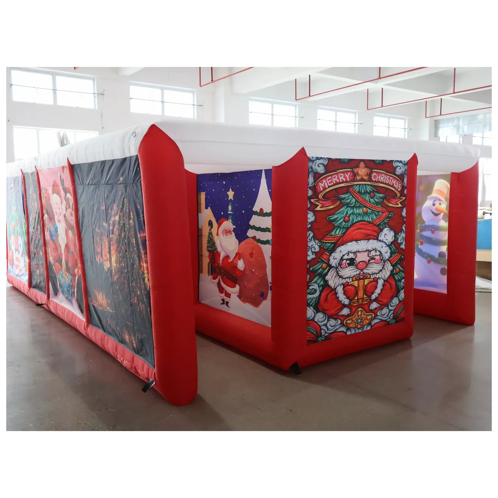 Kids Outdoor Party Venue - متاهة قابلة للنفخ مغطاة باللون الأحمر