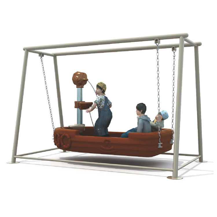 Kids Outdoor Playground - كرسي أرجوحة على شكل سفينة القراصنة