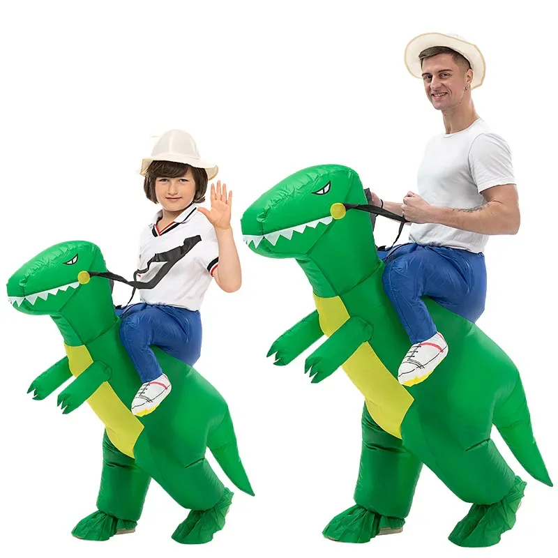 زي ديناصور قابل للنفخ للأطفال، - مراجعة Kids Outdoor Ride On وسعره