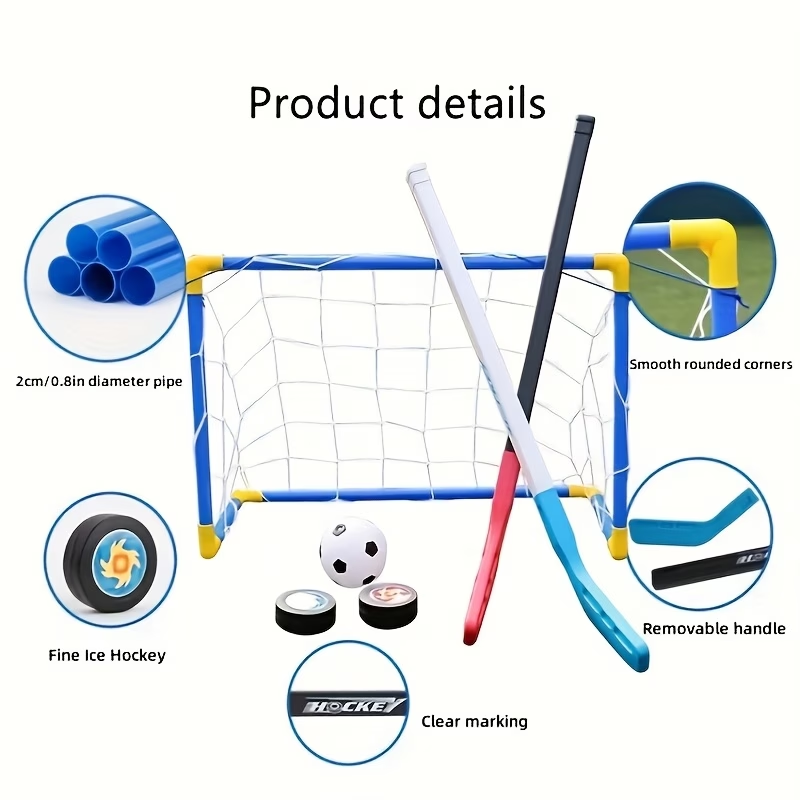 مجموعة ألعاب رياضية 2 في 1 للأ - مراجعة Kids Outdoor Hockey Sticks وسعره