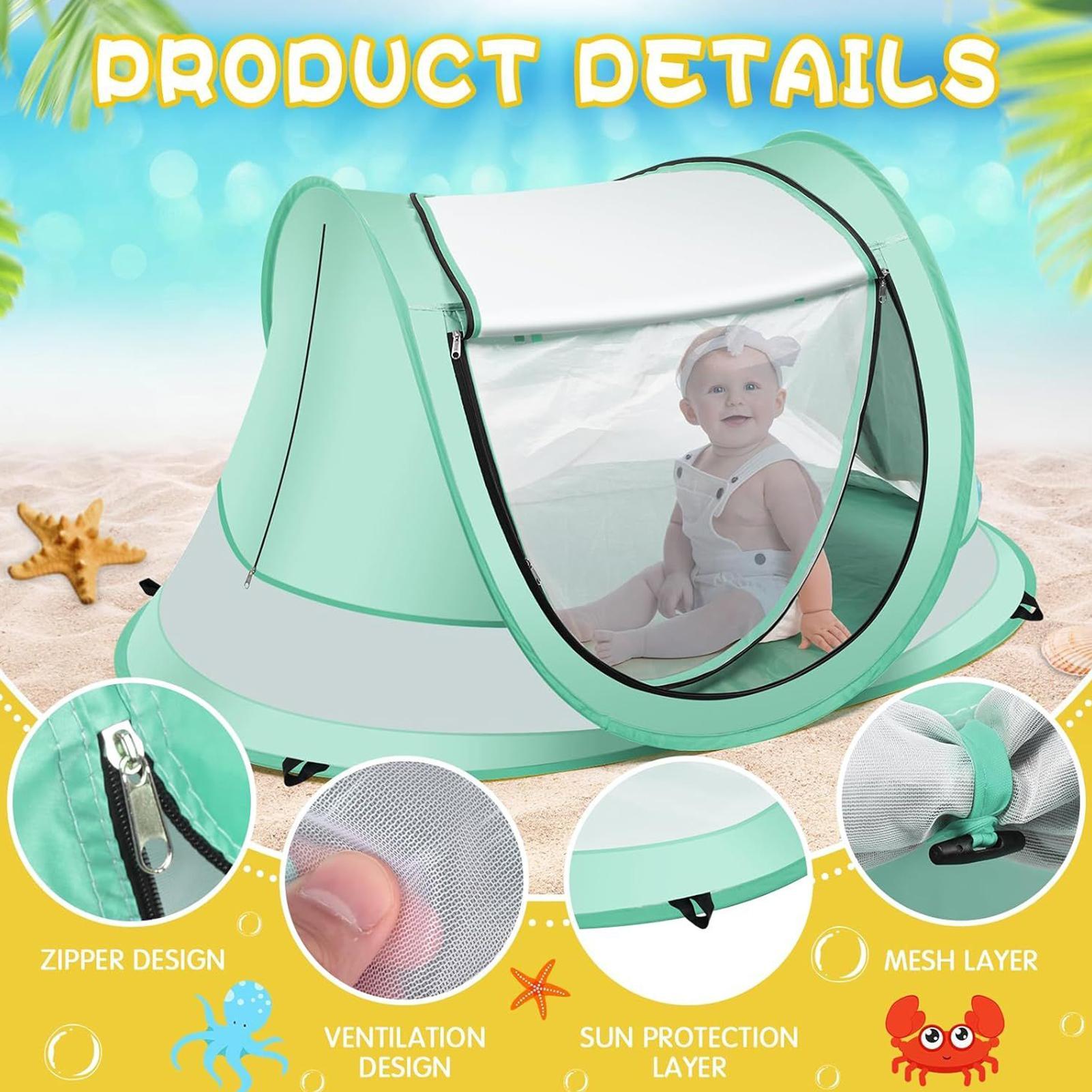 خيمة شاطئية للأطفال الصغار، خي - مراجعة Outdoor Tent Playhouse وسعره