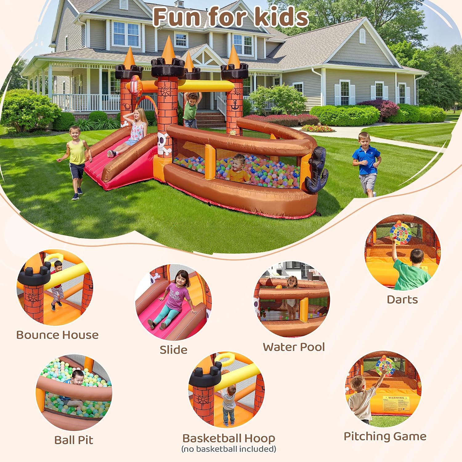 بيت قفز قابل للنفخ للأطفال من  - مراجعة Kids Outdoor House وسعره