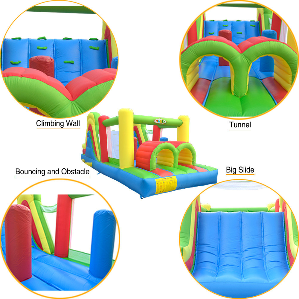 بيت قفز قابل للنفخ ملون للأطفا - مراجعة Kids Outdoor Jumping Toys وسعره