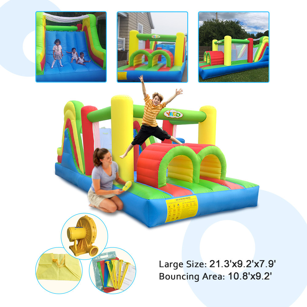 بيت قفز قابل للنفخ ملون للأطفا - مراجعة Kids Outdoor Jumping Toys وسعره