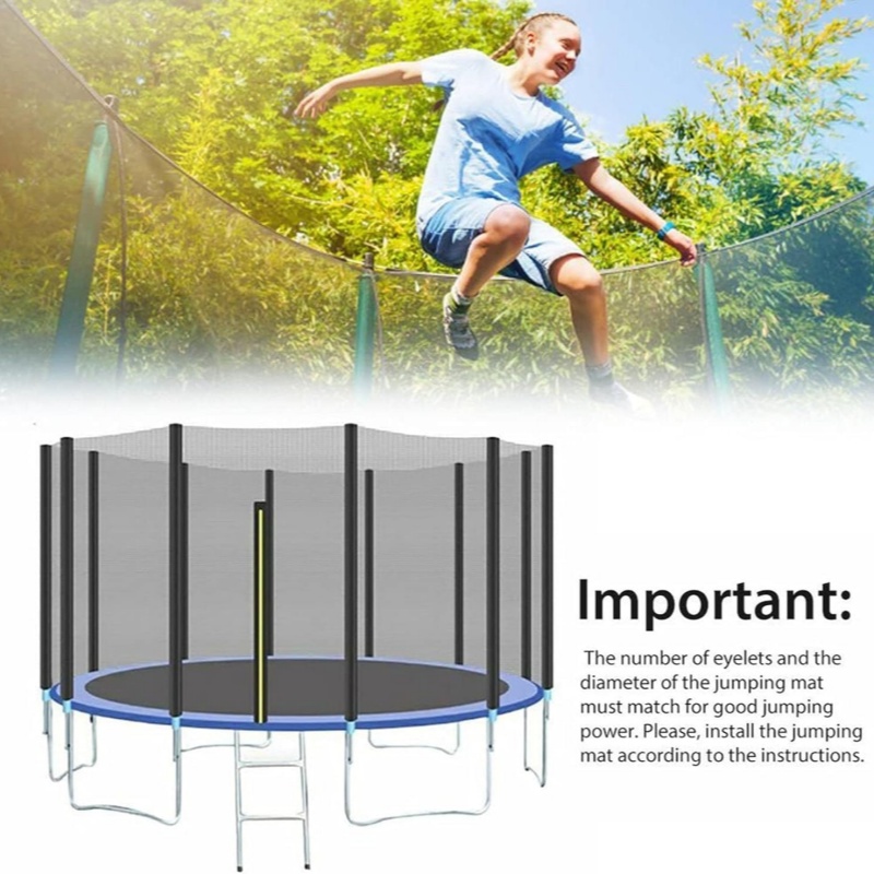 6FT 8FT 10FT 12FT الترامبولين  - مراجعة Kids Outdoor Zipline وسعره