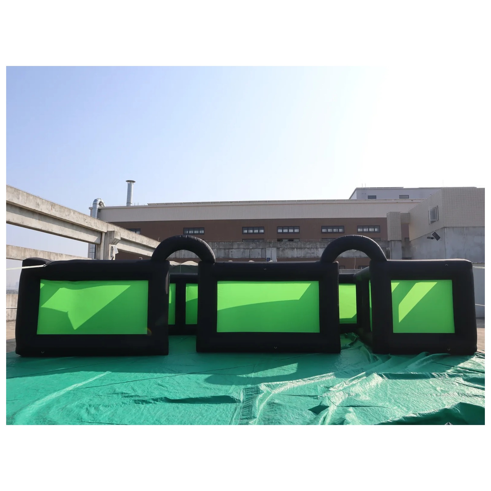 متاهة قابلة للنفخ باللونين الأ - مراجعة Kids Outdoor Party Venue وسعره