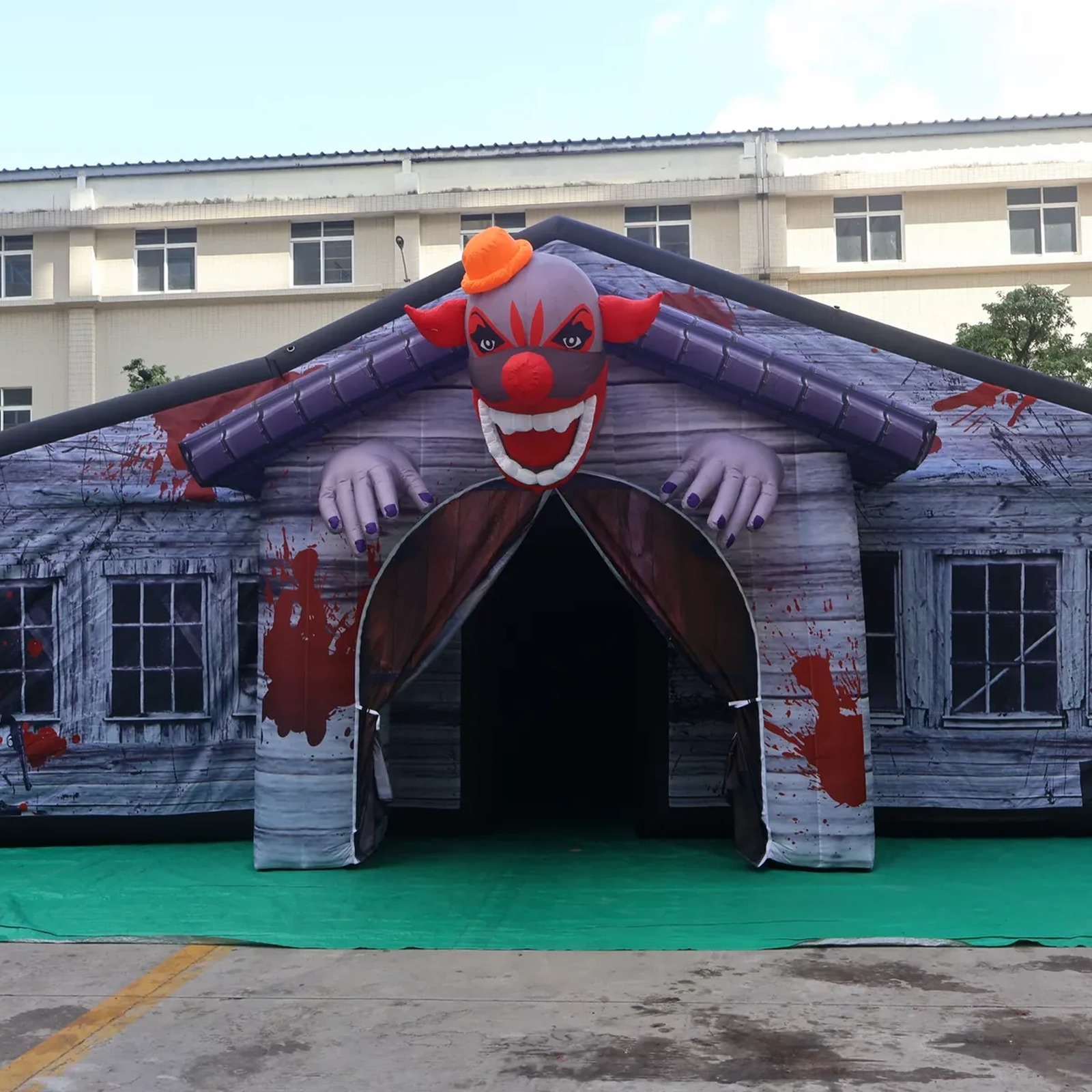 متاهة قابلة للنفخ كبيرة رمادية - مراجعة Kids Outdoor Party Venue وسعره