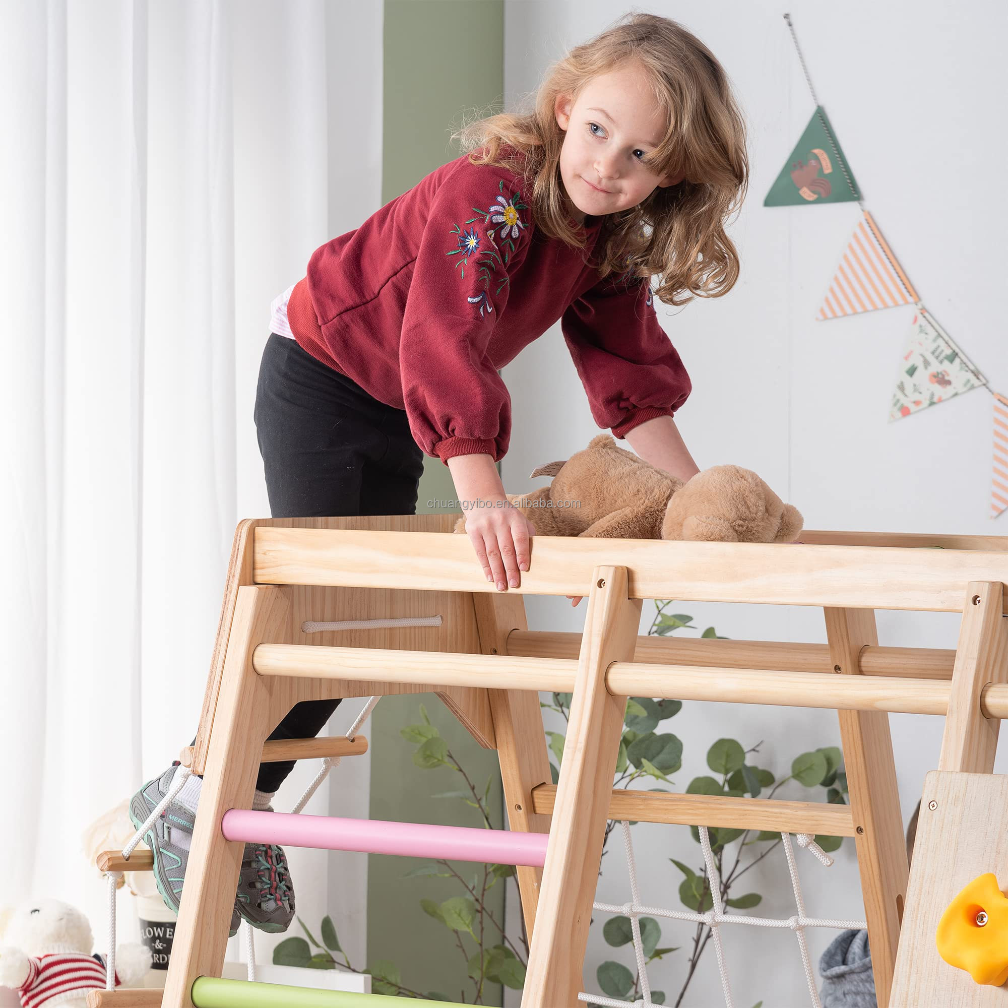 منتجات حدائق الملاهي: جدران تس - مراجعة Kids Outdoor Playground وسعره