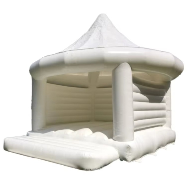 قلعة قابلة للنفخ بيضاء للزفاف، - مراجعة Kids Outdoor House وسعره