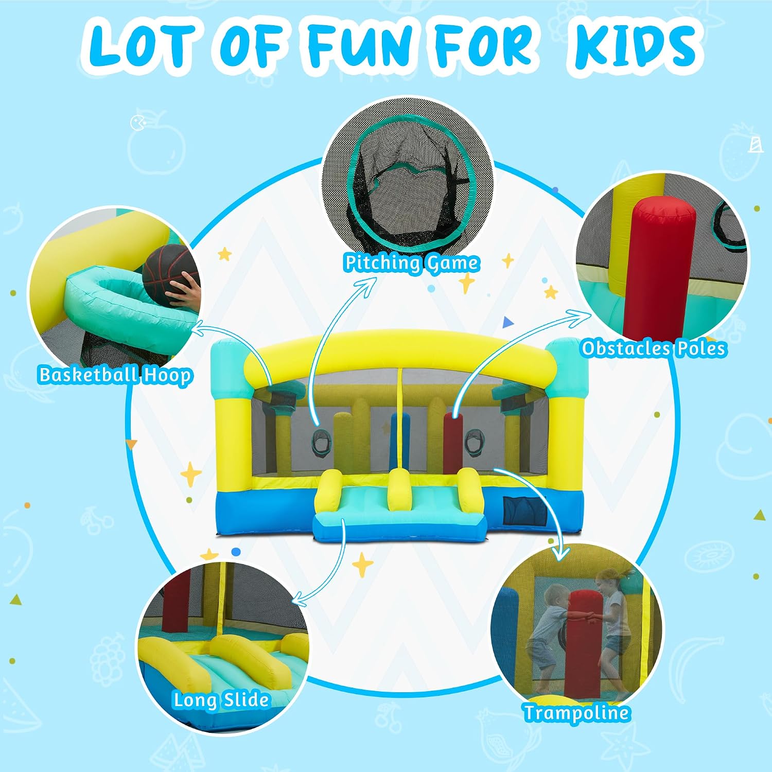 بيت القفز الكبير، قلعة قابلة ل - مراجعة Kids Outdoor House وسعره