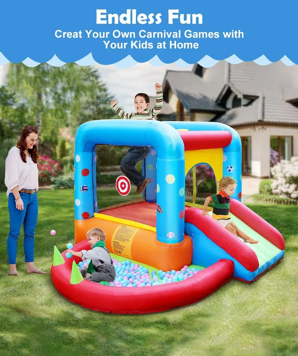 بيت قفز قابل للنفخ من ستيب4فن، - مراجعة Kids Outdoor House وسعره