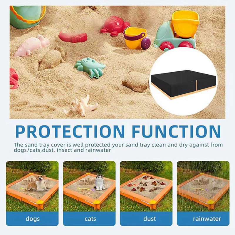 غطاء صندوق الرمل غطاء صندوق ال - مراجعة Kids Outdoor Sandbox وسعره