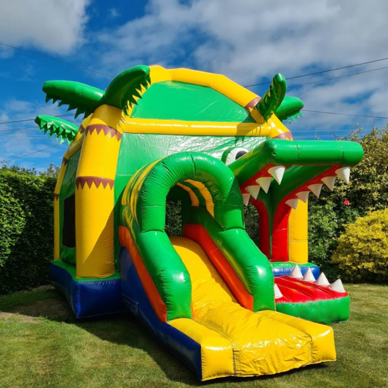 قلعة قفز قابلة للنفخ على شكل ت - مراجعة Kids Outdoor Jumping Toys وسعره