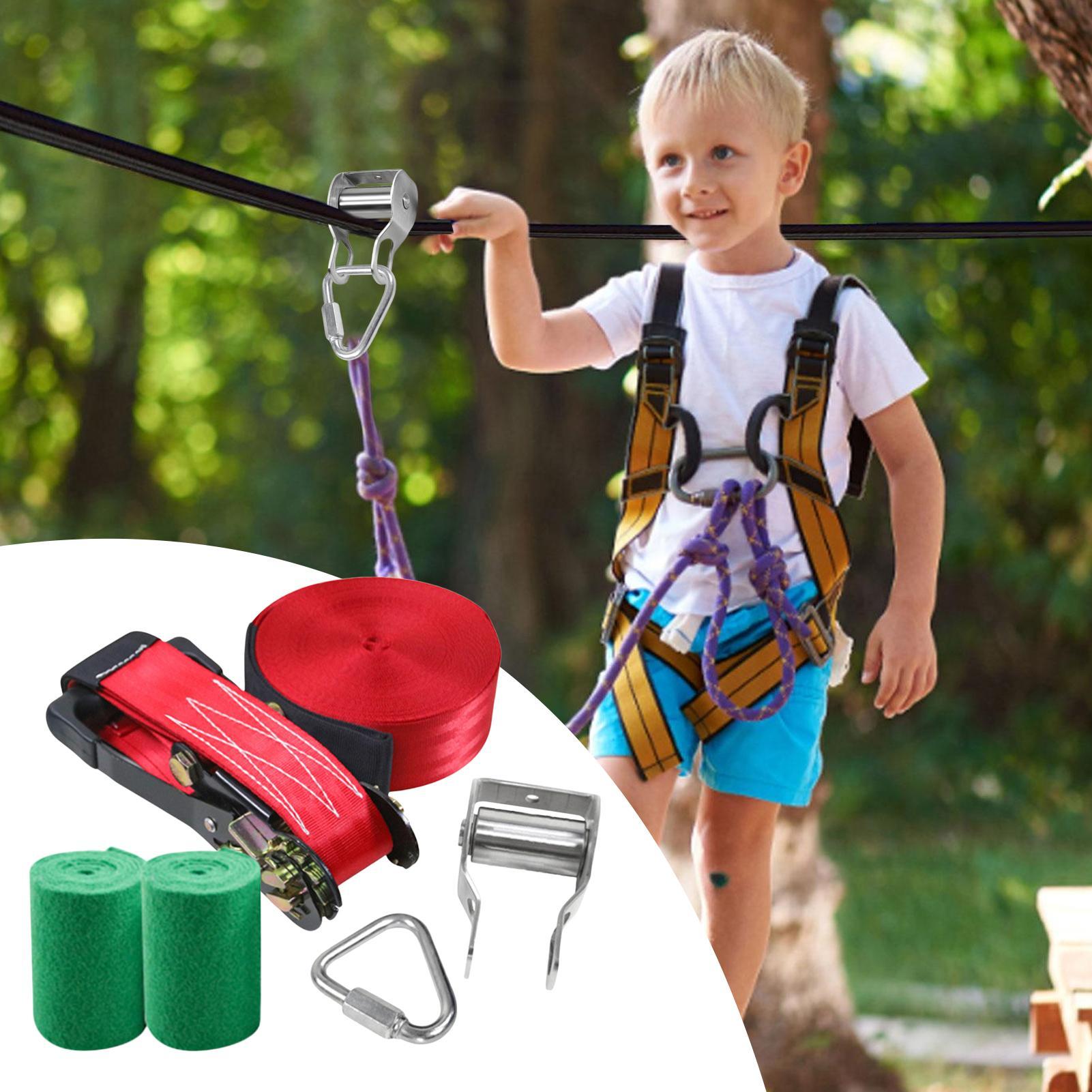 حبل الانزلاق للأطفال، ألعاب تو - مراجعة Kids Outdoor Zipline وسعره