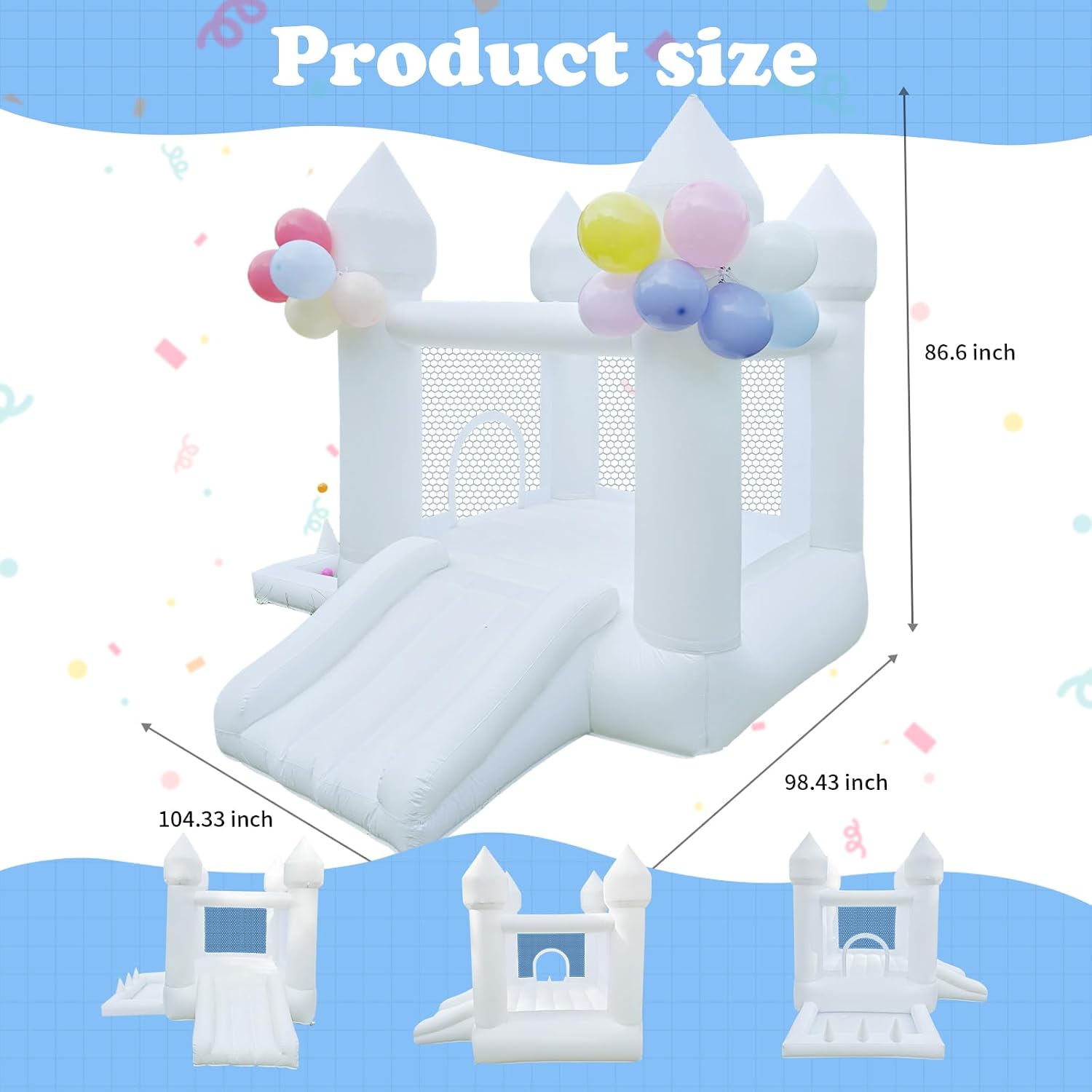 بيت نطاطي أبيض، قلعة نطاطية لل - مراجعة Kids Outdoor House وسعره