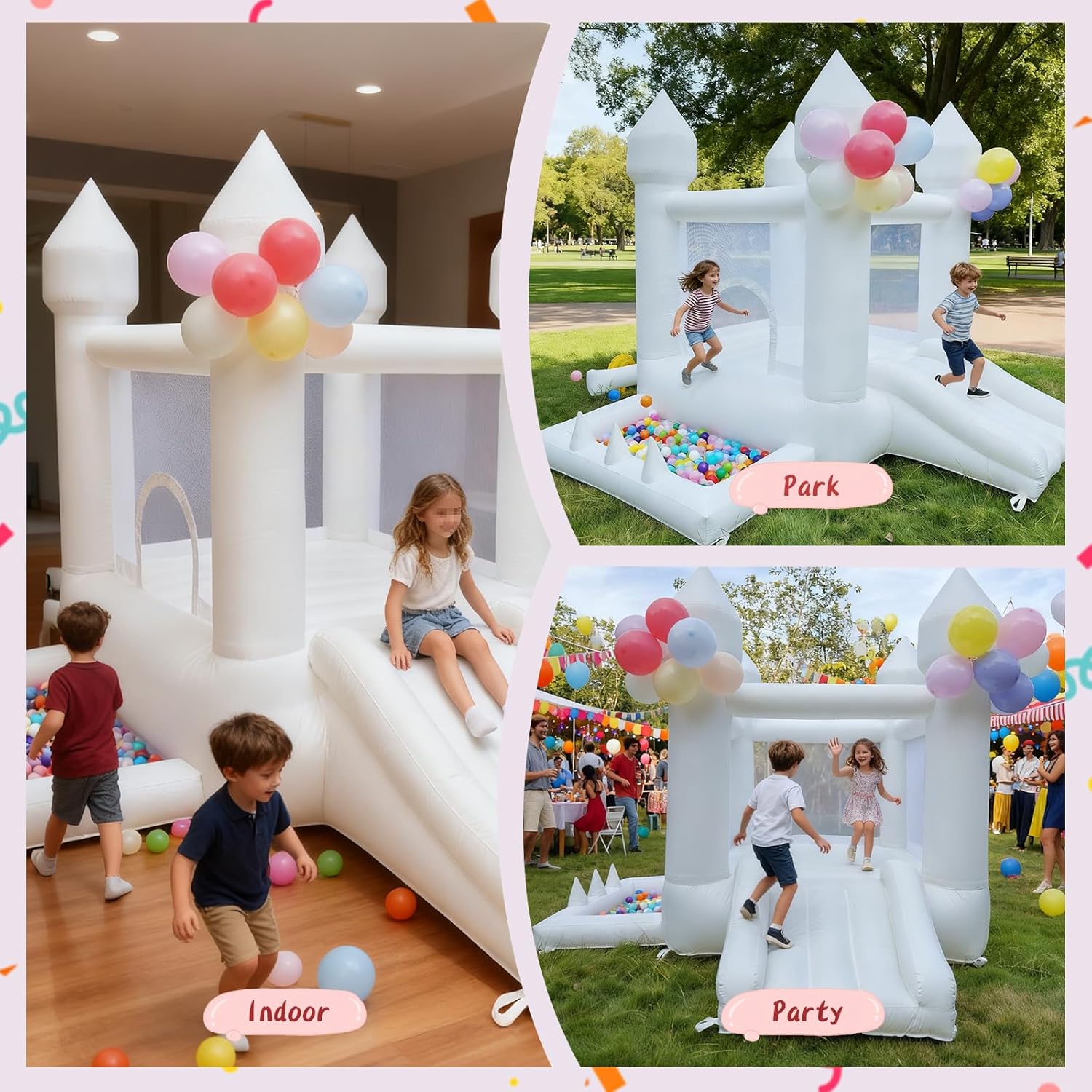 بيت نطاطي أبيض، قلعة نطاطية لل - مراجعة Kids Outdoor House وسعره