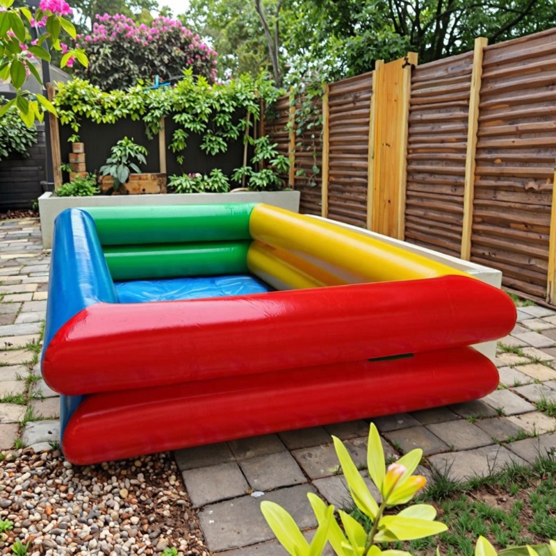حوض سباحة قابل للنفخ مزدوج الط - مراجعة Kids Outdoor House وسعره