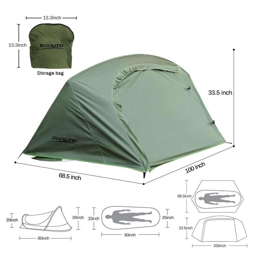 Sonuto-خيمة خفيفة الوزن لشخص و - مراجعة Outdoor Tent Playhouse وسعره
