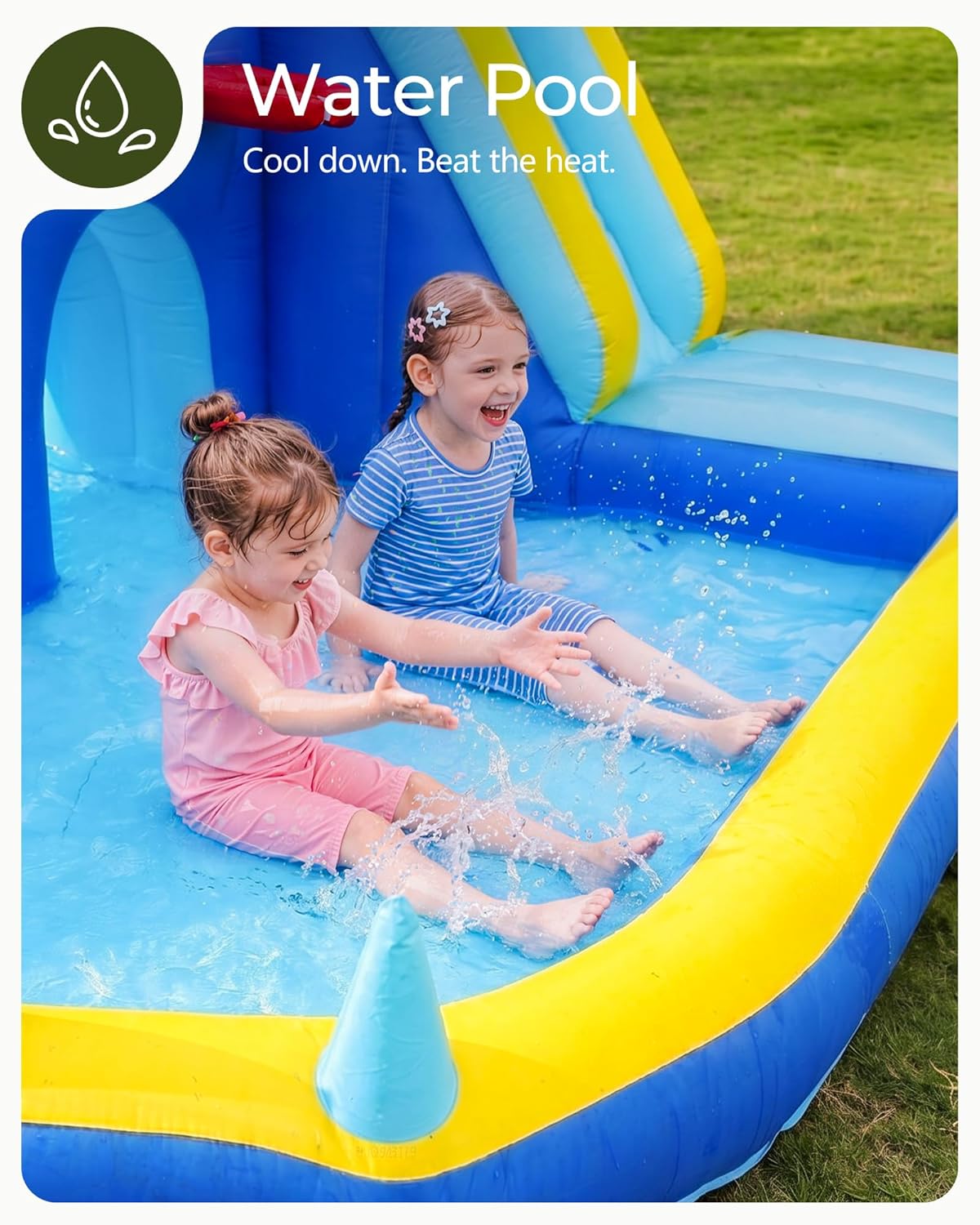 زحليقة مائية قابلة للنفخ للأطف - مراجعة Kids Outdoor House وسعره