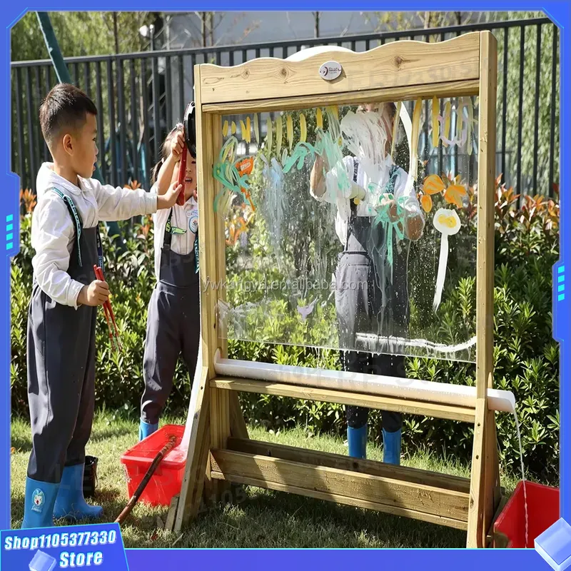 لوح رسم خشبي للأطفال من كانجيا - مراجعة Kids Outdoor Easel وسعره
