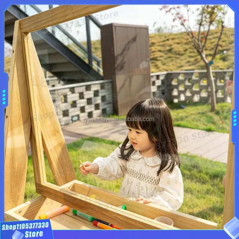 لوح رسم خشبي للأطفال من كانجيا - مراجعة Kids Outdoor Easel وسعره