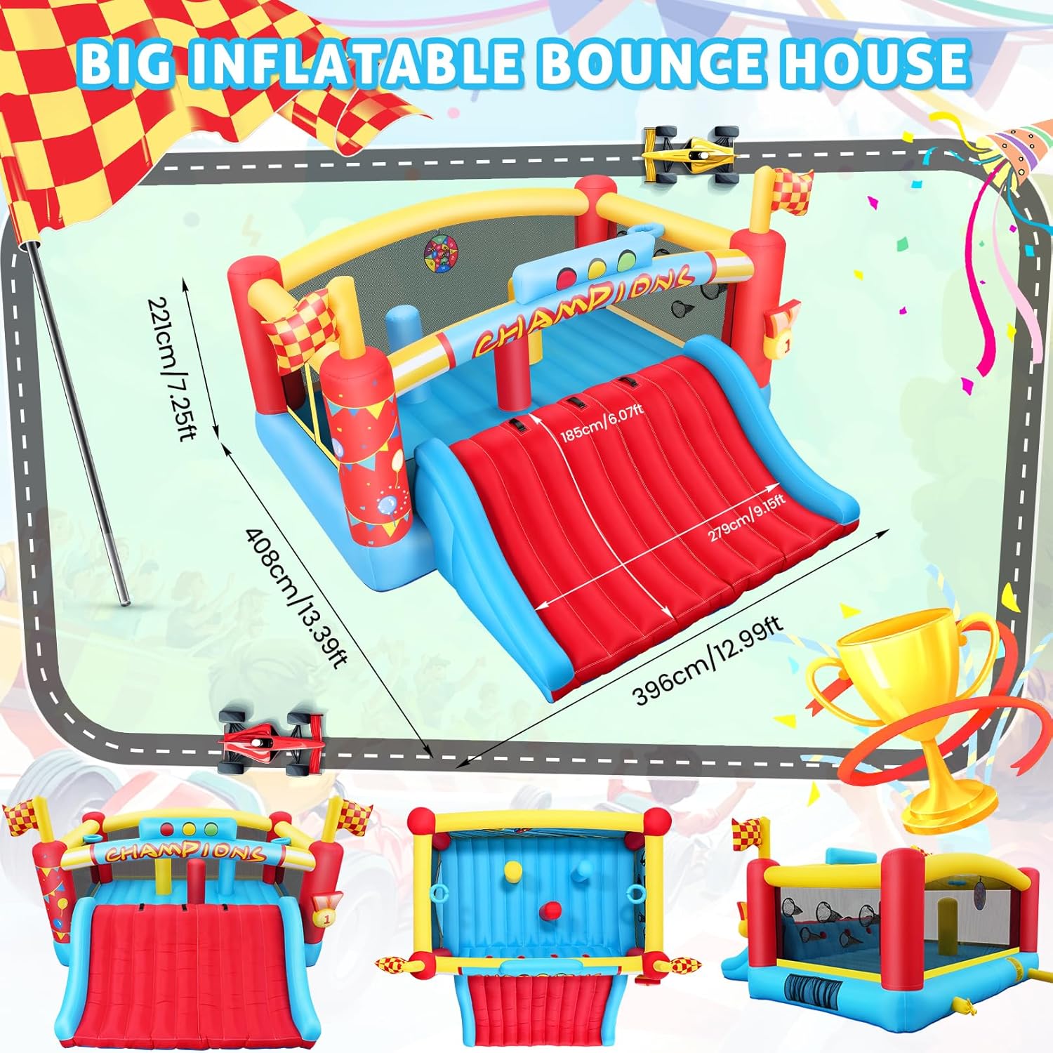 بيت قفز قابل للنفخ كبير للأطفا - مراجعة Kids Outdoor House وسعره