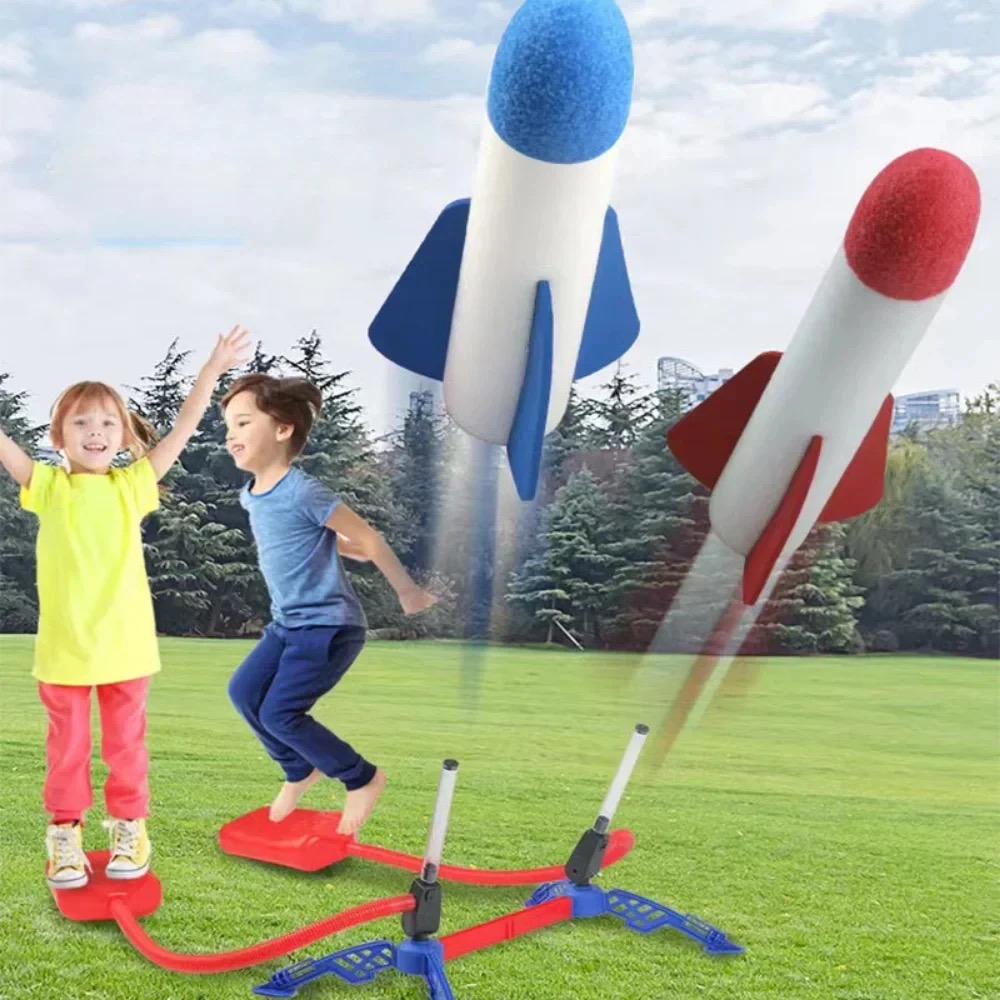 لعبة إطلاق صواريخ هوائية للأطف - مراجعة Kids Outdoor Jumping Toys وسعره