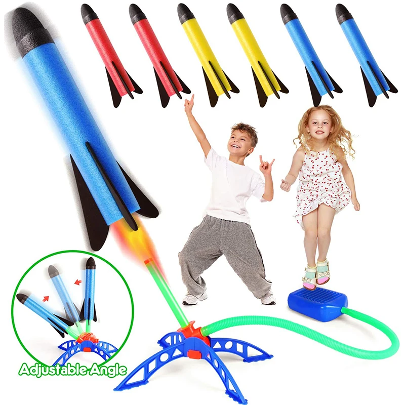 لعبة إطلاق صواريخ هوائية للأطف - مراجعة Kids Outdoor Jumping Toys وسعره