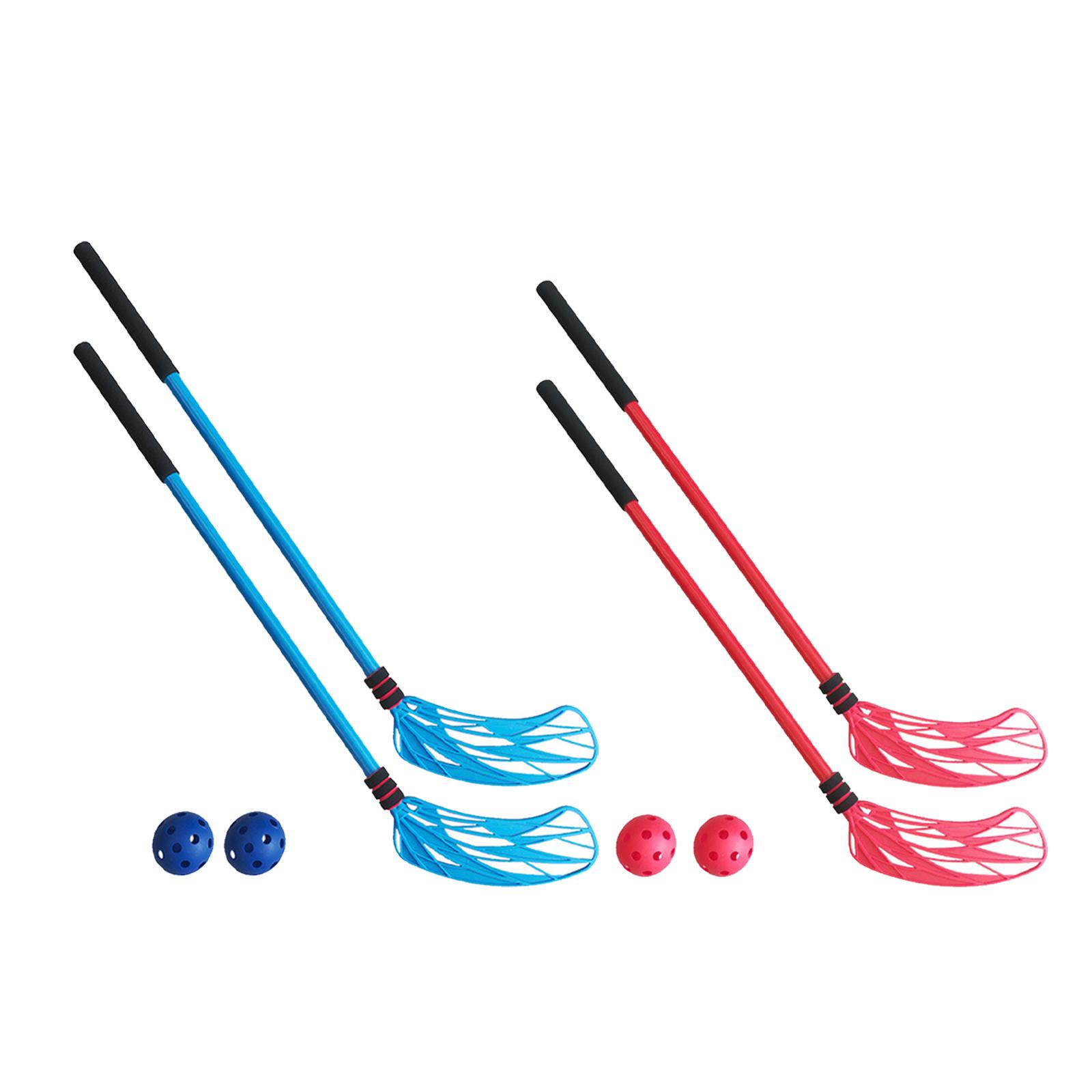 مجموعة من عصاين هوكي أرضي، لعب - مراجعة Kids Outdoor Hockey Sticks وسعره