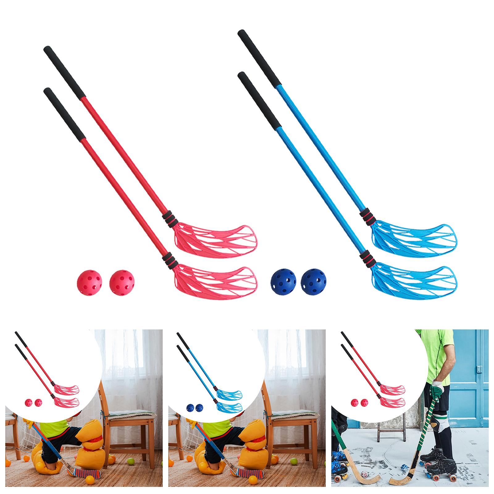 مجموعة من عصاين هوكي أرضي، لعب - مراجعة Kids Outdoor Hockey Sticks وسعره