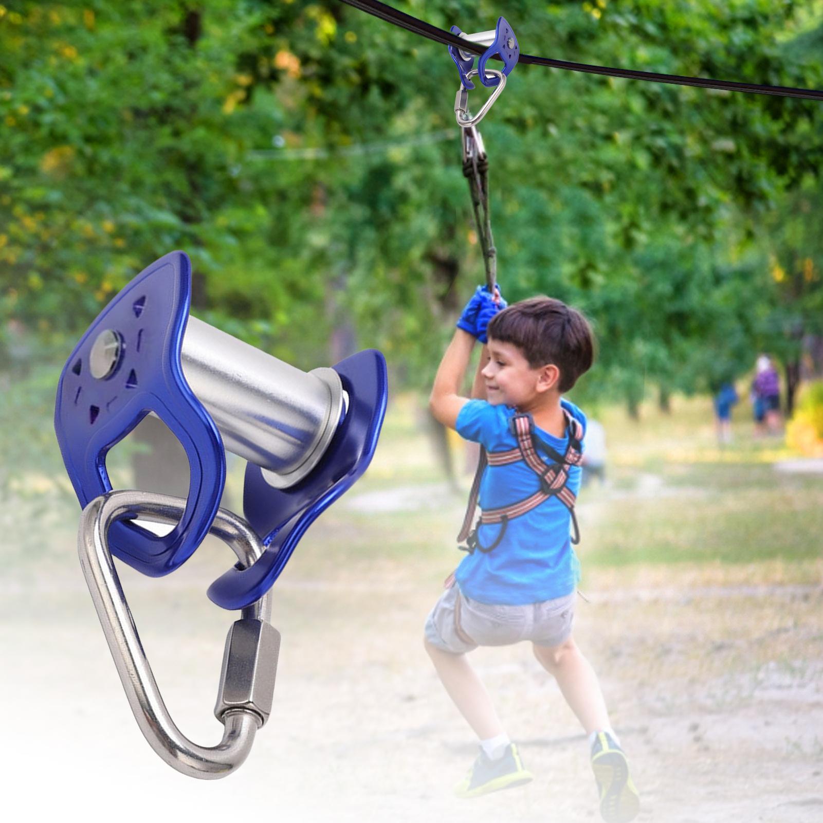 مجموعة بكرة زيب لاين خارجية مت - مراجعة Kids Outdoor Zipline وسعره